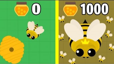 ЭВОЛЮЦИЯ КОРОЛЕВЫ ПЧЕЛ! - Mope.io