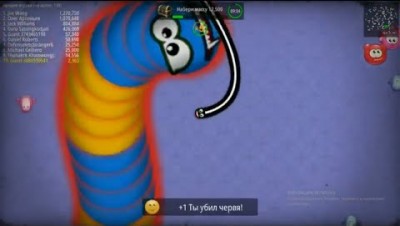 Worms zone. Червячная зона .Новый рекорд 1 700 000.