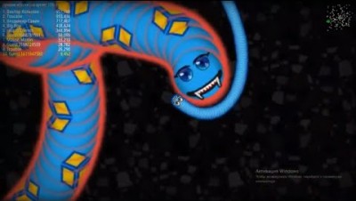 Worms Zone .  Зона Червей.  Новый рекорд 1 200 000.